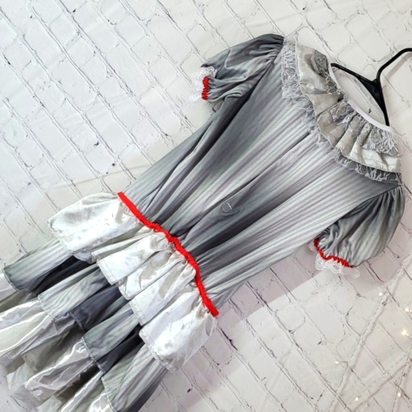 Stephen Kings IT Pennywise the Killer Clown Halloween Costume Dress Junior Sz XL - Picture 12 of 17